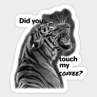 Funny Coffee Quote Sticker